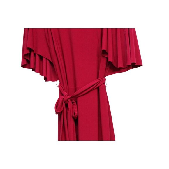 NWT Lauren Ralph Lauren Dress Size 8 Gaelyn Orchid Preppy Belted Stretch Formal - Picture 5 of 16